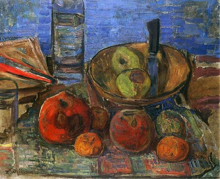 Zygmunt Waliszewski Still life with apples oil painting picture